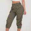 ERTUPE Women's Cargo Capris Hiking Pants Lightweight Quick Dry Outdoor Athletic Travel Casual Loose Comfy Cute Pockets view 3