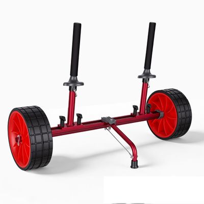 REEYAK Kayak Cart Dolly, Width-Adjustable for Carrying Kayaks Canoes on Sand All-Terrain