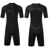 3mm Shorty Wetsuits for Men,Men Front Zip Neoprene Wet Suits Shorty Scuba Diving Suit for Diving Snorkeling Surfing Swimming Water Sports(M,Black) view 1