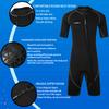 3mm Shorty Wetsuits for Men,Men Front Zip Neoprene Wet Suits Shorty Scuba Diving Suit for Diving Snorkeling Surfing Swimming Water Sports(M,Black) view 3