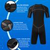 3mm Shorty Wetsuits for Men,Men Front Zip Neoprene Wet Suits Shorty Scuba Diving Suit for Diving Snorkeling Surfing Swimming Water Sports(M,Black) view 4