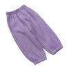 Kids Tales 3 Pack Boys Girls Cotton Linen Pants Child Basic Plain Solid Trousers Big Kids Elastic Waist Long Pants Bloomers view 3
