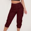 ERTUPE Women's Cargo Capris Hiking Pants Lightweight Quick Dry Outdoor Athletic Travel Casual Loose Comfy Cute Pockets view 4