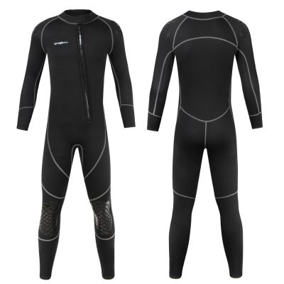 3mm Wetsuits for Men,Men Front Zip Neoprene Wet Suits Full Body Scuba Diving Suit for Diving Snorkeling Surfing Swimming Water Sports(XXXL,Black)