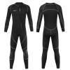 3mm Wetsuits for Men,Men Front Zip Neoprene Wet Suits Full Body Scuba Diving Suit for Diving Snorkeling Surfing Swimming Water Sports(XXXL,Black) view 1