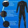 3mm Wetsuits for Men,Men Front Zip Neoprene Wet Suits Full Body Scuba Diving Suit for Diving Snorkeling Surfing Swimming Water Sports(XXXL,Black) view 3