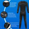 3mm Wetsuits for Men,Men Front Zip Neoprene Wet Suits Full Body Scuba Diving Suit for Diving Snorkeling Surfing Swimming Water Sports(XXXL,Black) view 4