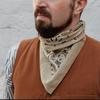 6-Pack Tan 100% Cotton Bandanas Gift Set  22x22 Inch Paisley Head Wraps, Face & Neck Scarves, Multi-Purpose Accessories for Men & Women, Holiday & Everyday Gifting view 4