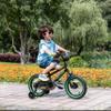Glerc NuNu Kids Bike, 12 Inch Boys Bike for 2-4 Years Old Children, BMX Style Toddler Bicycle with Training Wheels & Coaster Brake, Black and Green view 4