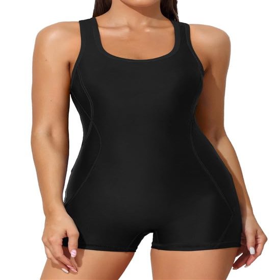 beautyin Women's Bathing Suit Boyleg Athletic Lap Competitive Lap Swimsuits