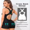 beautyin One Piece Swimsuit Women Sexy Water Aerobic Bathing Suit view 4