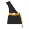 YONGHS Men's LARP Knight Leather Ancient Roman Gladiator Battle Skirt Armor Greek Cosplay Costume 2# Black 3X-Large view 4