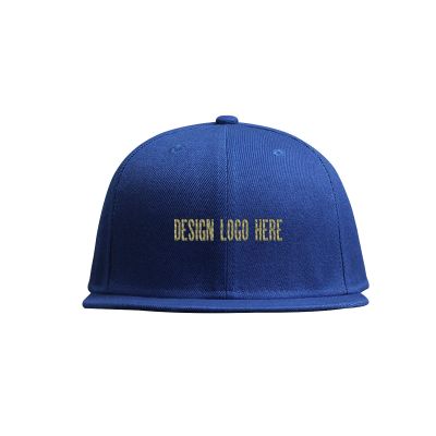 Custom Snapback Hats Your Text Custom Text for Unisex Hip Hop Flat Bill Brim Adjustable Curved Brim Hat Blue