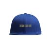 Custom Snapback Hats Your Text Custom Text for Unisex Hip Hop Flat Bill Brim Adjustable Curved Brim Hat Blue view 1