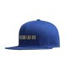 Custom Snapback Hats Your Text Custom Text for Unisex Hip Hop Flat Bill Brim Adjustable Curved Brim Hat Blue view 2
