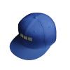 Custom Snapback Hats Your Text Custom Text for Unisex Hip Hop Flat Bill Brim Adjustable Curved Brim Hat Blue view 3