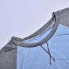 Girls Summer T Shirts Casual Cap Sleeve Crewneck Raglan Tops Loose Tshirts with Pocket Toddler (Light Blue, 6-7 Years) view 3