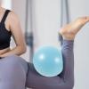 BESPORTBLE PVC Fittings Exercise Ball Yoga Ball for Workout Pregnancy Stability AntiBurst Ball Fitness Ball Chair for Office Home Gym 25cm Sky-Blue Mini Exercise Ball view 2