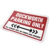 CakJuice Doormats with Sayings Duckworth Parking Only Rug Fall Mats for Front Door Spring Rug Outdoor (Size : 40X60CM) view 2