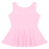 Hansber Girls Sleeveless Rhinestone Mesh Back Leotard Tutu Skirts Figure Ice Skating Dress Ballet Dancewear Pink 8 Years view 3