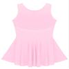 Hansber Girls Sleeveless Rhinestone Mesh Back Leotard Tutu Skirts Figure Ice Skating Dress Ballet Dancewear Pink 8 Years view 4