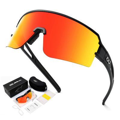 AVV Polarized Sports Sunglasses for Men Women - UV400 Protection Cycling Glasses with Lightweight TR90 Frame, Ideal for Running Baseball Fishing Driving
