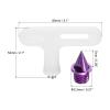 PATIKIL 1/4 Inch Carbon Steel Track Spikes, 40 Pack Sports Shoes Spikes Replacement Accessories with Spike Wrench for Long Jumping Running, Purple view 2
