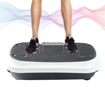 HAIZON 3D Vibration Plate Exercise Machine, Whole Body Workout Vibration Fitness Platform with Dual Motor Oscillation Remote Control & Resistance Bands