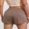 ABZEKH Shorts for Women Shorts Women's Shorts Letter Graphic Knot Front Track Shorts Shorts (Size : Small) view 2