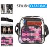 bisibuy Puzzle Texture Clear Crossbody Bag Clear Messenger Bag Shoulder Bags Clear Purse Stadium Approved for Concerts Sports Events Work Travel view 2