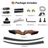60 Inch Black Hunter Longbow 20-60 Lbs Archery Bow with Stringer Tool Right Hand Hunting Bows for Adults Outdoor Shooting Target Practice (55LBS) view 3