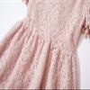 Niyage Tie-Back Toddler Dress Girls Lace Bow Backless Pom Pom Flutter Sleeves Party Princess Dresses Dusty Pink 110 view 2