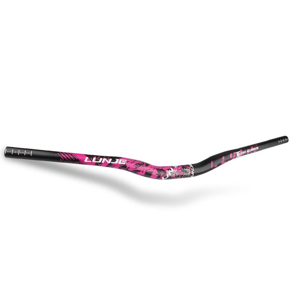 HIMALO 31.8mm MTB Handlebar 720mm 780mm Mountain Bike Riser Handlebars Downhill DH XC AM FR Aluminium Alloy Extra Long Bars Rise 30mm (Color : Black Pink, Size : 720mm)