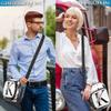 bisibuy Flower Alphabet Letters K Clear Crossbody Bag Clear Messenger Bag Shoulder Bags Clear Purse Stadium Approved for Concerts Sports Events Work Travel view 2
