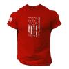 ZHUER 2025 Summer T-Shirts for Men American Flag Patriotic Shirts Short Sleeve Graphic Tee Crewneck 4th of July Tshirts Tees view 1