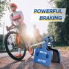 AGPTEK Bike Brake Pads, High-Performance Brake Pads, Disc Brake Pads & Spring (Semi-Metallic) for Mountain Bike Disc Brakes, 4 Pairs Bike Pads, Compatible with TRP Tektro Shimano Deore Br, Blue view 2