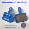 AGPTEK Bike Brake Pads, High-Performance Brake Pads, Disc Brake Pads & Spring (Semi-Metallic) for Mountain Bike Disc Brakes, 4 Pairs Bike Pads, Compatible with TRP Tektro Shimano Deore Br, Blue view 4