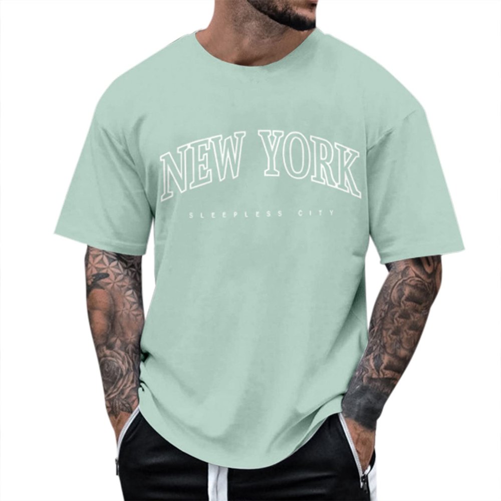 ZHUER 2025 Summer T-Shirts for Men American Flag Patriotic Shirts Short Sleeve Graphic Tee Crewneck 4th of July Tshirts Tees