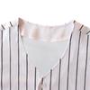 TIFIYA New York Jeter 2 Stripes Baseball Jersey NY Softball Short Sleeve Button Shirts for Youth Men Women T190-White-L view 4