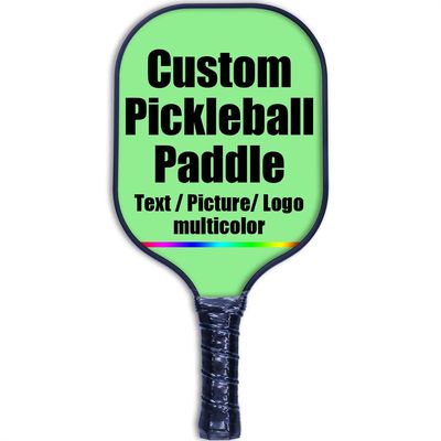 Personalized Graphite Pickleball Paddle Lightweight Customized Pickleball Racquet Add Your Photo,Text,Logo Pickle Ball Equipment, Lightweight Pickleball Racket, LightGreen