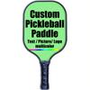 Personalized Graphite Pickleball Paddle Lightweight Customized Pickleball Racquet Add Your Photo,Text,Logo Pickle Ball Equipment, Lightweight Pickleball Racket, LightGreen view 1