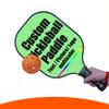 Personalized Graphite Pickleball Paddle Lightweight Customized Pickleball Racquet Add Your Photo,Text,Logo Pickle Ball Equipment, Lightweight Pickleball Racket, LightGreen view 2
