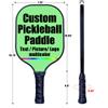 Personalized Graphite Pickleball Paddle Lightweight Customized Pickleball Racquet Add Your Photo,Text,Logo Pickle Ball Equipment, Lightweight Pickleball Racket, LightGreen view 3