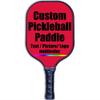 Customized Pickleball Paddle Racket, Add Your Picture Design Indoor Outdoor Pickle Ball Paddle, Fiberglass Surface, Honeycomb Core, Crimson view 1