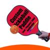 Customized Pickleball Paddle Racket, Add Your Picture Design Indoor Outdoor Pickle Ball Paddle, Fiberglass Surface, Honeycomb Core, Crimson view 2