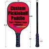 Customized Pickleball Paddle Racket, Add Your Picture Design Indoor Outdoor Pickle Ball Paddle, Fiberglass Surface, Honeycomb Core, Crimson view 3