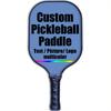 Customized Premium Pickleball Paddle Racket, Add Your Picture Design Indoor Outdoor Pickle Ball Paddle, Fiberglass Surface, Honeycomb Core, CarolinaBlue view 1