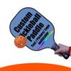 Customized Premium Pickleball Paddle Racket, Add Your Picture Design Indoor Outdoor Pickle Ball Paddle, Fiberglass Surface, Honeycomb Core, CarolinaBlue view 2