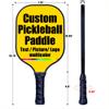 Customized Pickleball Paddles, Personalized Graphite Pickleball Paddle with Comfort Grip, Add Your Picture Text Logo Lightweight Pickle Ball Paddle, Gold view 3
