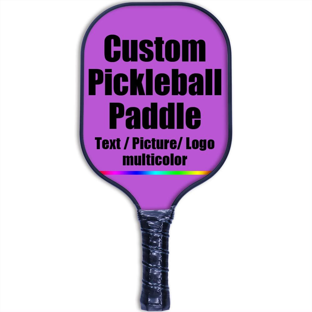 Customized Pickleball Paddle, Graphite Pickleball Paddle/Paddles Set, Polypropylene Honeycomb Core, Portable Paddle Cover, Lightweight Pickleball Racket, MediumOrchid